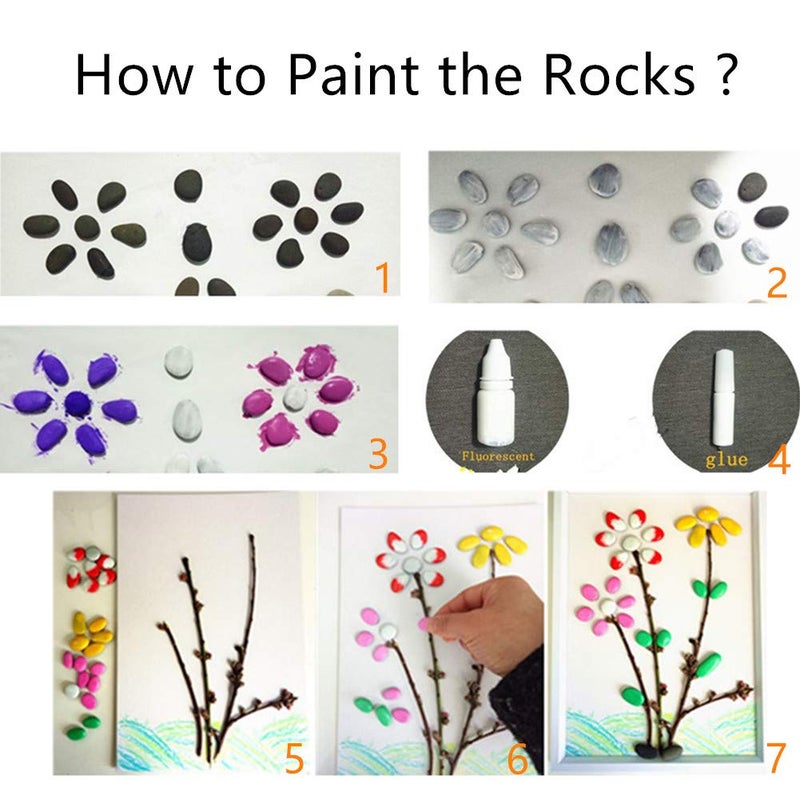 Lifetop 51pcs Tiny Painting Rocks ï¼ŒDIY Smooth Surface Stones,Arts and Crafts ï¼Œ0.5 to 1.0 inches ï¼ŒSo Small Rocks,Hand Picked for Painting - Image 3